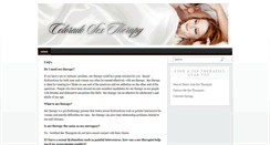 Desktop Screenshot of coloradosextherapy.com